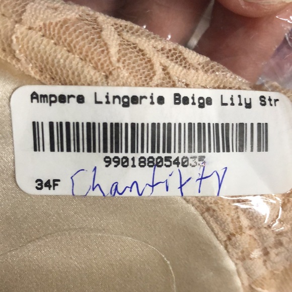 Ampere Lily Strapless Bra 32d & 34F Beige - Picture 6 of 6